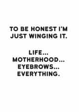 Humour funny Just because Card 11899 created by Holy Flaps