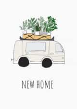 New Home Van with plants created by Tiny Steps