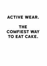 diet exercise Just because Card 11910 created by Holy Flaps