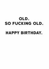 rude funny Birthday Card 11915 created by Holy Flaps