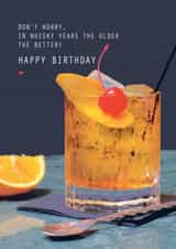 whisky alcohol Birthday Card 13762 created by LAURA TRUBY DESIGNS