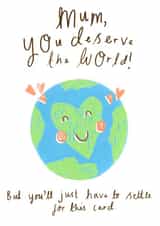 mum world Just because Card 9972 created by Chloe Fae Designs