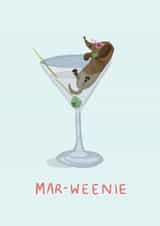 Quarantine Mar-Weenie Celebration Card created by Faye Finney