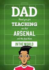 arsenal gunners Father's Day Card 34306 created by Diverse Pixels