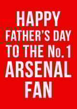 arsenal no.1 Father's Day Card 11166 created by Offside Cards