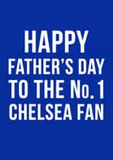 chelsea football Father's Day Card 11167 created by Offside Cards