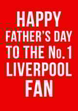 liverpool football Father's Day Card 11169 created by Offside Cards
