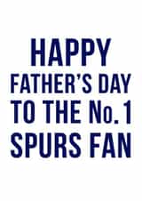 football spurs Father's Day Card 11171 created by Offside Cards