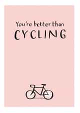 cycling bike Love & Friendship Card 35404 created by Have a Gander