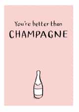 champagne alcohol Anniversary Card 35407 created by Have a Gander
