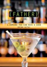 father cocktail Birthday Card 37339 created by LAURA TRUBY DESIGNS
