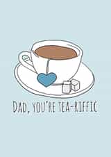 dad tea Father's Day Card 10416 created by Keepseyshop