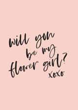 Will you be my flower girl? - Simple design created by Knockknockpennystudio