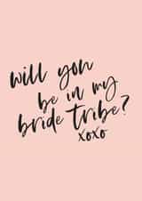 Bride tribe - wedding - pink created by Knockknockpennystudio