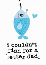 Fishing Father's Day card created by Mrs Best Paper Co.