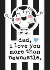 United Newcastle Father's Day Card 5968 created by Mrs Best Paper Co.