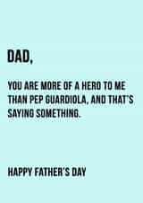 dad football Father's Day Card 11182 created by Offside Cards