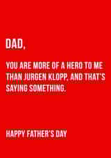 dad football Father's Day Card 33528 created by Offside Cards