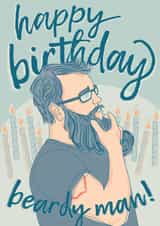 beard beardy Birthday Card 13528 created by Spite Dip