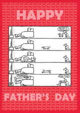 humour funny Father's Day Card 1907 created by Off The Leash Cartoons by Rupert Fawcett