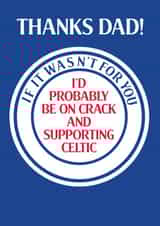 Rangers Father's Day card created by Pottsy Prints