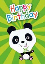 panda animal Birthday Card 5494 created by Made by Man