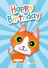 cat kitty Birthday Card 5497 created by Made by Man
