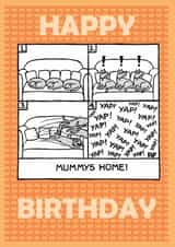 mum funny Birthday Card 1911 created by Off The Leash Cartoons by Rupert Fawcett