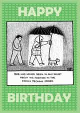 funny humour Birthday Card 1912 created by Off The Leash Cartoons by Rupert Fawcett