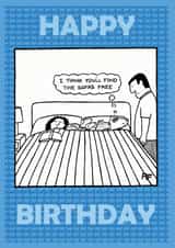 funny humour Birthday Card 1913 created by Off The Leash Cartoons by Rupert Fawcett