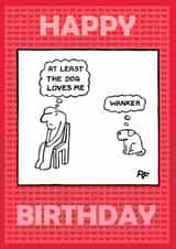 wanker humour Birthday Card 1915 created by Off The Leash Cartoons by Rupert Fawcett