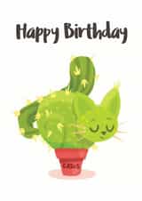 cat cactus Card 27390 created by Michelle Hird