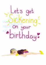sickening lets Birthday Card 12907 created by Ahillustrations