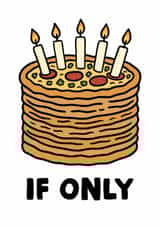 Funny Pizza Cake Birthday Card created by Studio Doodles