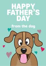 DOG PET Father's Day Card 29632 created by HC Illustrations
