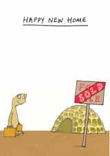 Funny Tortoise New Home Card - Sold - Happy New Home created by Cardinky