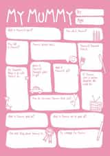 Cute Mother's Day Card - My Mummy - Fill In The Blanks created by Bow & Bell