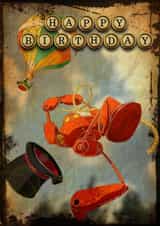 steampunk robot Card 34115 created by Curtis Allen