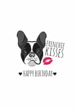 frenchie kisses Birthday Card 13941 created by Coco Loco Boutique