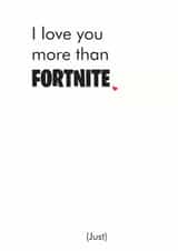 fortnite love Anniversary Card 36194 created by Different Design Co