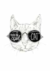 Birthday or Anniversary - You're One Cool Cat created by Reba Renee
