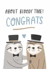 Sloths engagement card created by Charly Clements