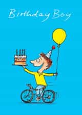 boy bike Birthday Card 9539 created by Cardinky