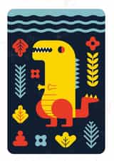 dinosaur birthday Card 28266 created by Tom Langton