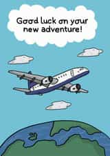 Adventure Congrats Good Luck Card 9183 created by Bronte Laura Illustration