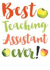 teaching assistant Thank You Card 9196 created by Alexia Claire