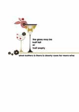 wine glass Birthday Card 14066 created by Cinnamon Aitch