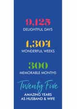 silver wedding Anniversary Card 7693 created by Poppy Lane