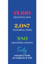 wedding marriage Anniversary Card 7697 created by Poppy Lane