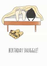 pug snuggle Birthday Card 13929 created by SmellyCardStudio